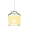 Besa Lighting Pica 6 Cord Pendant, Creme Sand, Satin Nickel Finish, 1x5W LED 1XT-PIC6CR-LED-SN - alternate 1